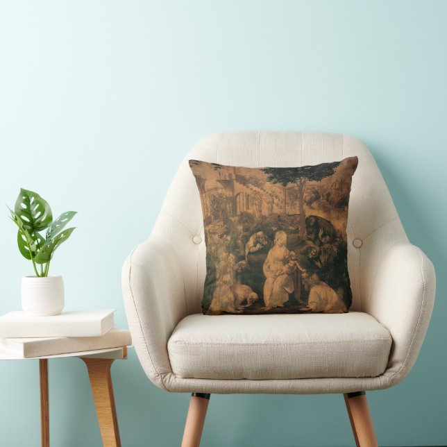 Leonardo da Vinci's The Adoration of the Magi Cushion (Chair)
