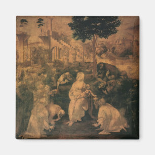 Leonardo da Vinci's The Adoration of the Magi Magnet