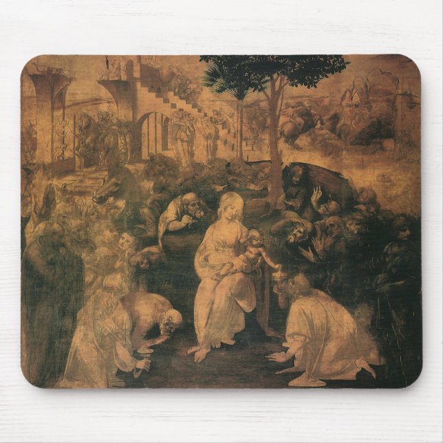 Leonardo da Vinci's The Adoration of the Magi Mouse Mat (Front)