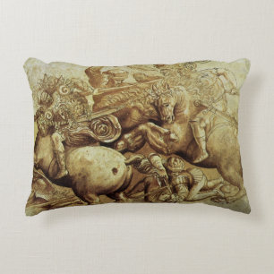 Leonardo da Vinci's The Battle of Anghiari Decorative Cushion
