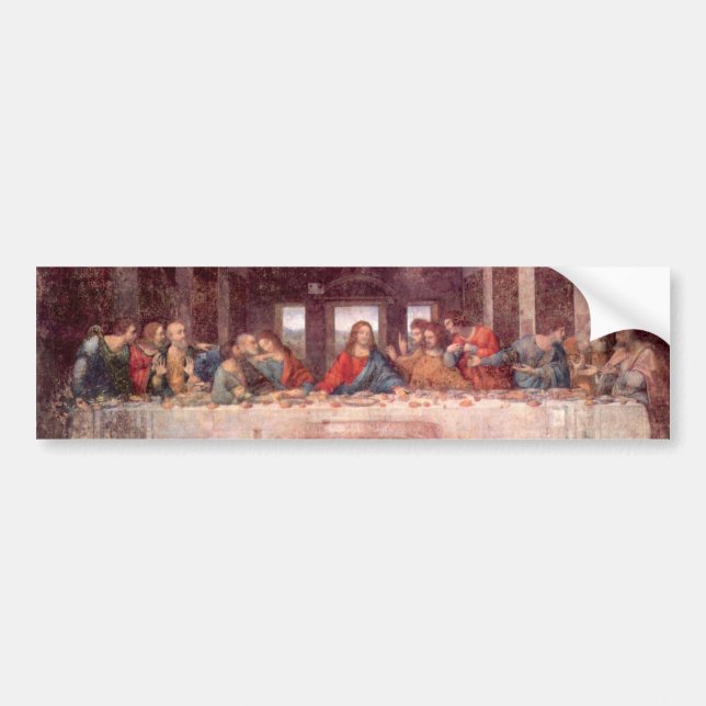 Leonardo da Vinci's The Last Supper Bumper Sticker (Front)