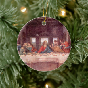 Leonardo da Vinci's The Last Supper Ceramic Tree Decoration