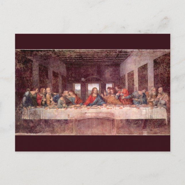 Leonardo da Vinci's The Last Supper Postcard (Front)
