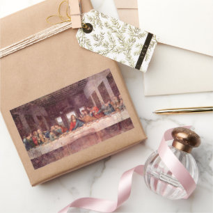 Leonardo da Vinci's The Last Supper Rectangular Sticker