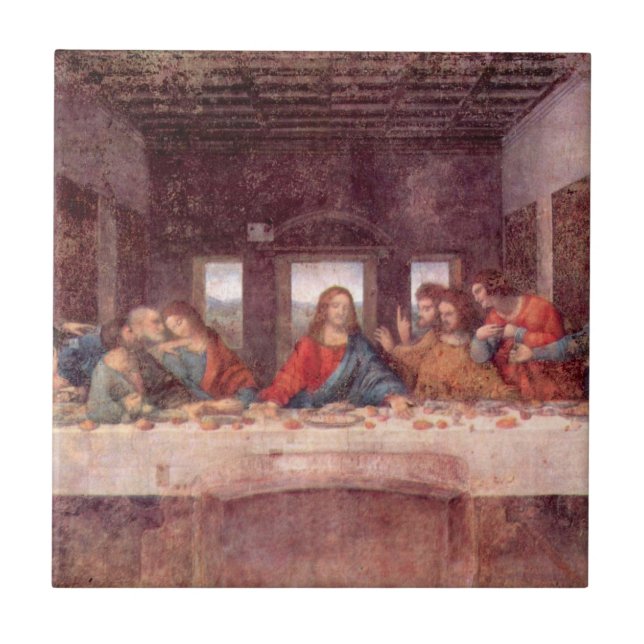 Leonardo da Vinci's The Last Supper Tile (Front)