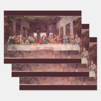 Leonardo da Vinci's The Last Supper Wrapping Paper Sheet