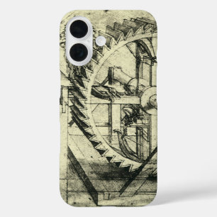 Leonardo da Vinci's Treadmill Powered Crossbow iPhone 16 Case
