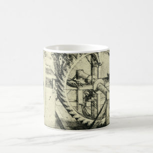 Leonardo da Vinci's Treadmill Powered Crossbow Coffee Mug