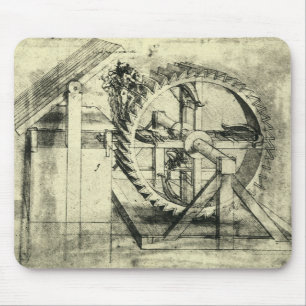 Leonardo da Vinci's Treadmill Powered Crossbow Mouse Mat