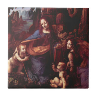Leonardo da Vinci's Virgin (Madonna) of the Rocks Tile