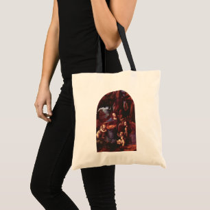 Leonardo da Vinci's Virgin (Madonna) of the Rocks Tote Bag