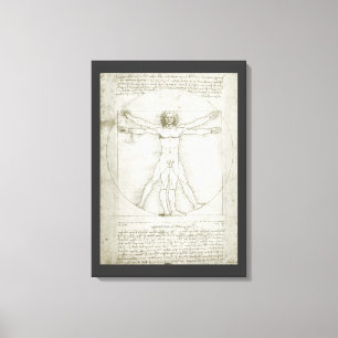 Leonardo da Vinci's Vitruvian Man Canvas Print