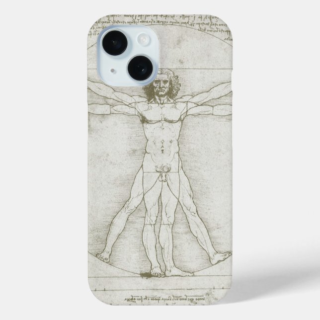 Leonardo da Vinci's Vitruvian Man Case-Mate iPhone Case (Back)