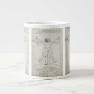 Leonardo da Vinci's Vitruvian Man Large Coffee Mug