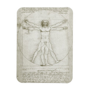 Leonardo da Vinci's Vitruvian Man Magnet