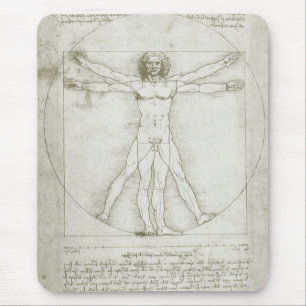 Leonardo da Vinci's Vitruvian Man Mouse Mat
