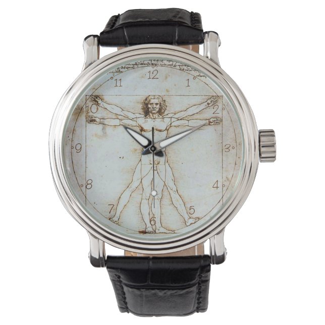 Leonardo da Vinci's Vitruvian Man Watch (Front)