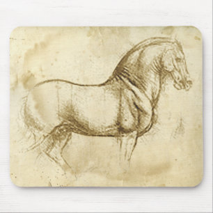 Leonardo DaVinci Horse Mouse Mat