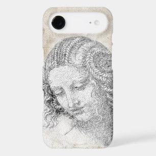 Leonardo DaVinci Sketch Leda Parchment Elegant Art