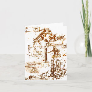 Leonardo DaVinci sketched greeting cards