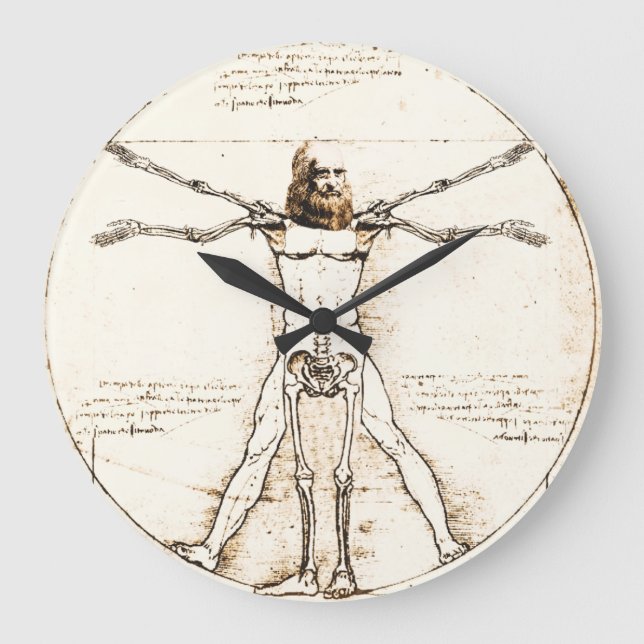 Leonardo DaVinci Vitruvian Clock (Front)
