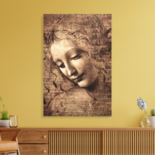 Leonardo La Scapigliata Renaissance Canvas Art