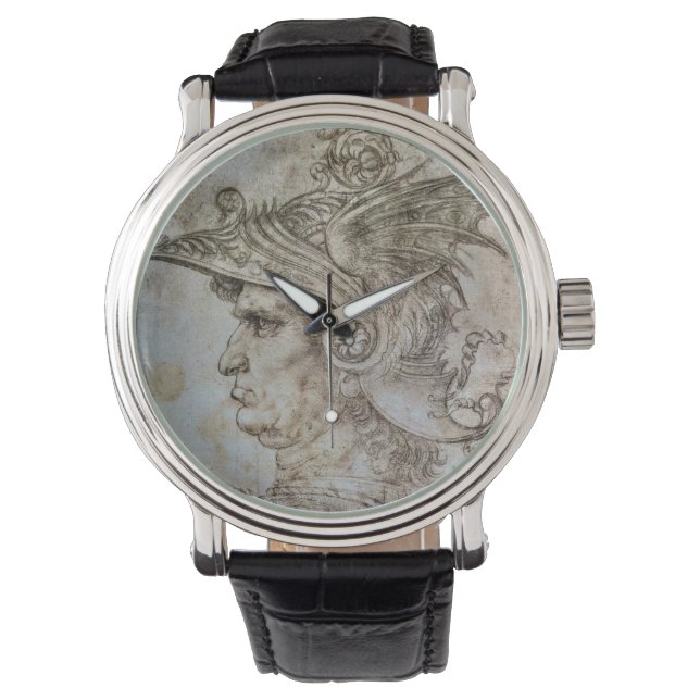 Leonardo’s Helmeted Warrior eWatch Watch (Front)