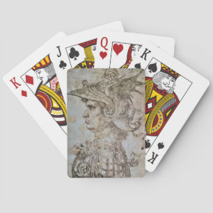 Leonardo’s Helmeted Warrior Playing Cards