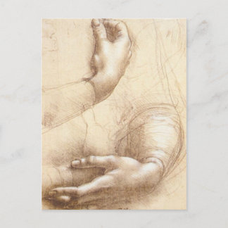 Leonardo-Study-of-hands Postcard
