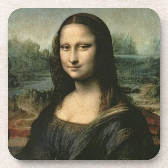 Leonardo Vinci | Mona Lisa, c.1503-6 Coaster (Front)
