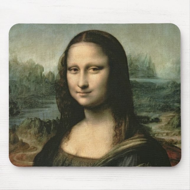 Leonardo Vinci | Mona Lisa, c.1503-6 Mouse Mat (Front)