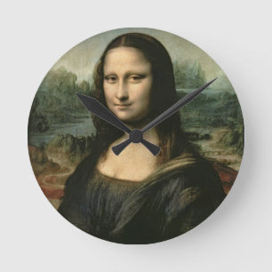 Leonardo Vinci   Mona Lisa, c.1503-6 Round Clock