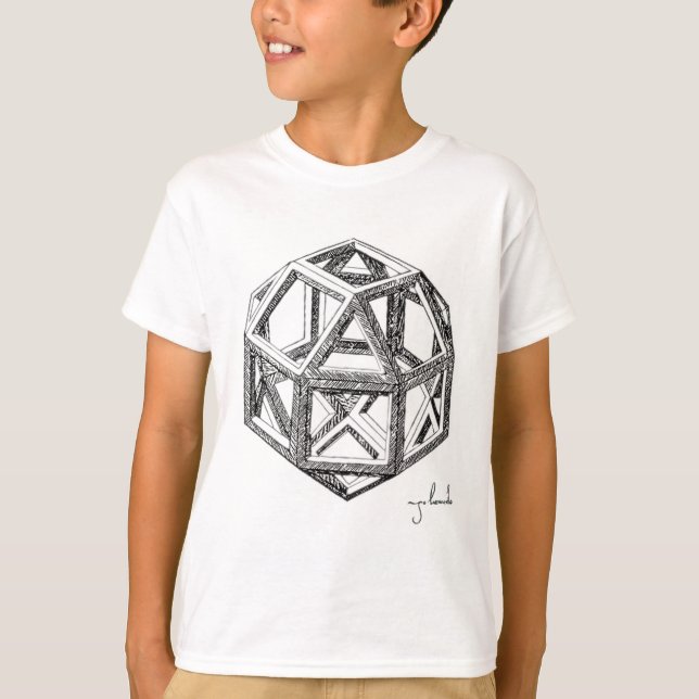 Leonardo's Polyhedra T-Shirt (Front)