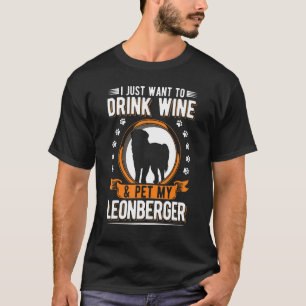 Leonberger And Wine T-Shirt