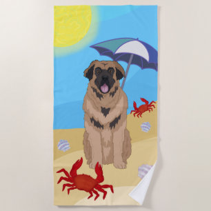 Leonberger Beach Towel