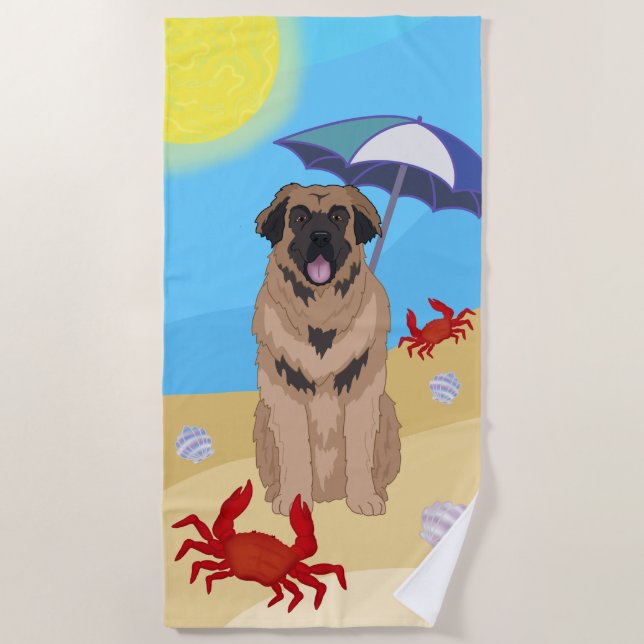 Leonberger Beach Towel (Front)