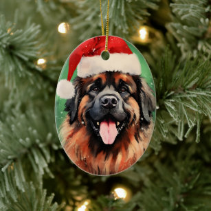 Leonberger christmas ornaments clearance