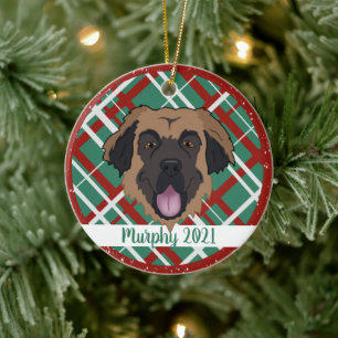 Leonberger Christmas Ceramic Tree Decoration