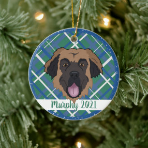 Leonberger Christmas Ceramic Tree Decoration