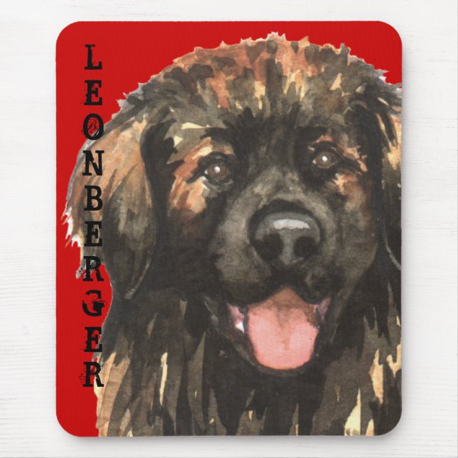 Leonberger Colour Block Mouse Mat (Front)