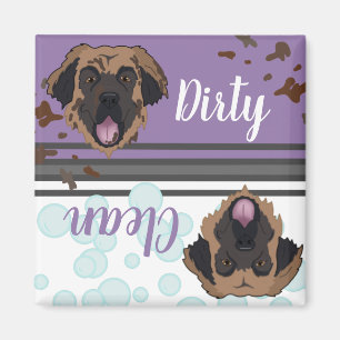 Leonberger Dirty/Clean Dishwasher Magnet