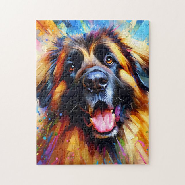 Leonberger Dog Acrylic Print Dog Lover Gift Jigsaw Puzzle (Vertical)