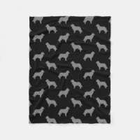 Leonberger Dog Breed Silhouettes Pattern