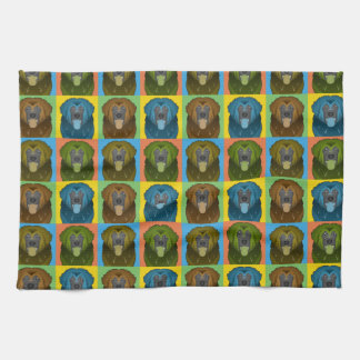 Leonberger Dog Cartoon Pop-Art Tea Towel