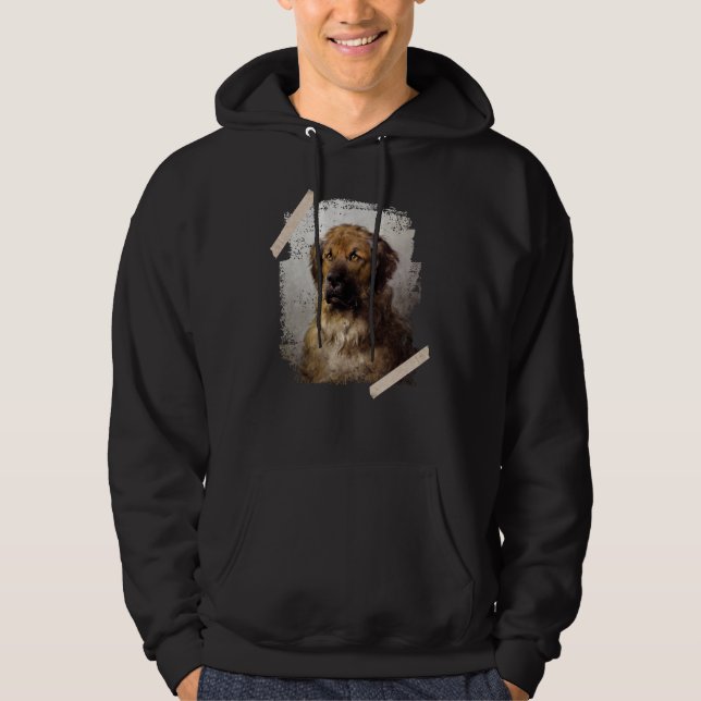 Leonberger Dog - painting by Otto Eerelman Hoodie (Front)