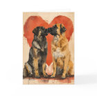 Leonberger dog Valentine's day 