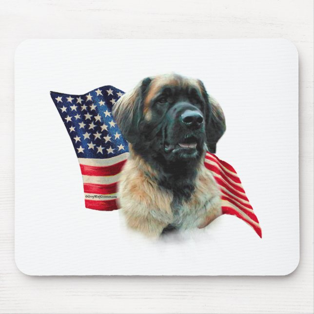 Leonberger Flag Mouse Mat (Front)