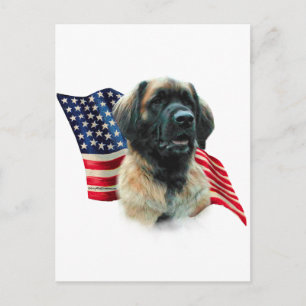 Leonberger Flag Postcard