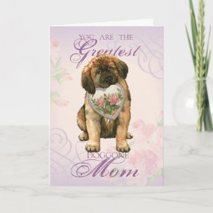 Leonberger Heart Mum Card