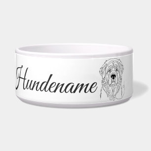 Leonberger Minimalist Line Art personalized dog bo